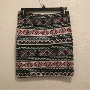 Divided H&M Printed Mini Pencil Skirt